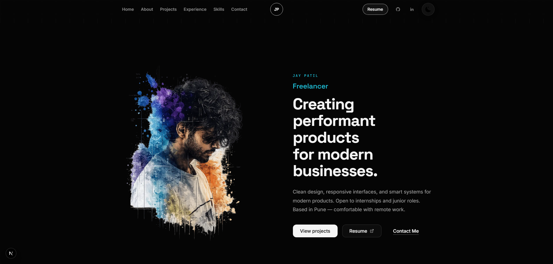 Portfolio — project preview